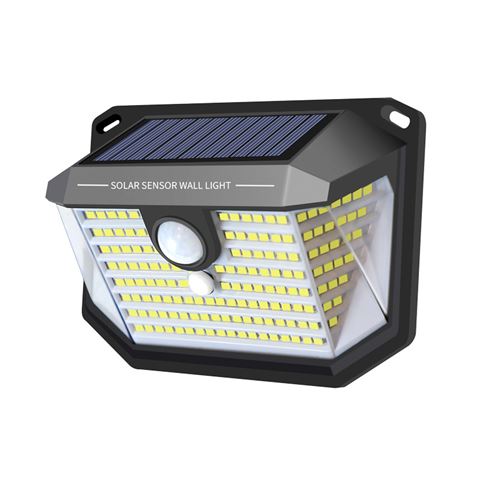 Elbat Foco Solar Cuadruple con Sensor LED 430lm - Sensor de Movimiento de 3  - 5m - Panel Solar Integrado 5.5V, 1.5W - Bateria 3.7V, 1200mAh - Angulo  Iluminacion 360º > Hogar / Electrodomésticos > Iluminación